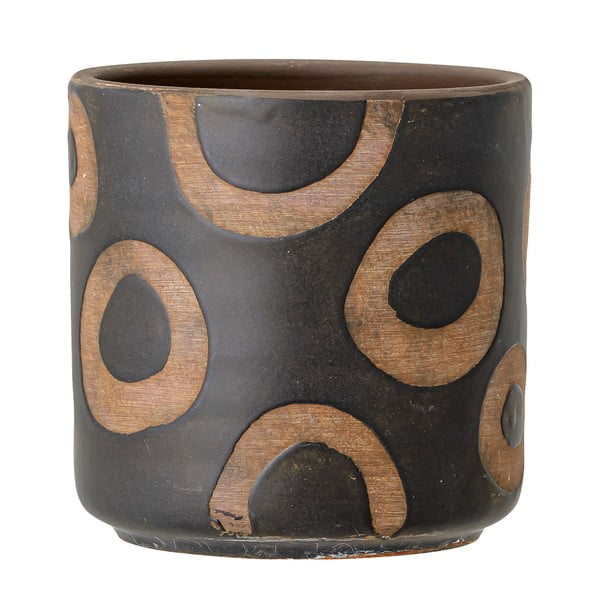 Crna tegla za cvijeće od terakote Bloomingville Avo, visina 12 cm-image-2