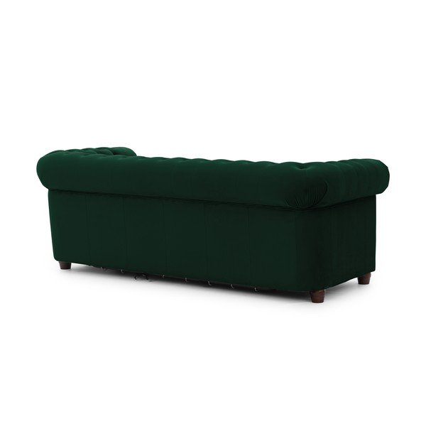 Zelena baršunasti sklopiva sofa 203 cm York Blik – Ropez-image-3