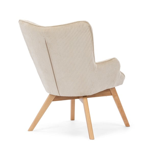 Bež fotelja od samta Niko – Ropez-image-3