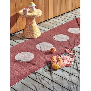Svijetlo crveni unutarnji i vanjski tepih 70x50 cm Vera Pop Blush – Pappelina