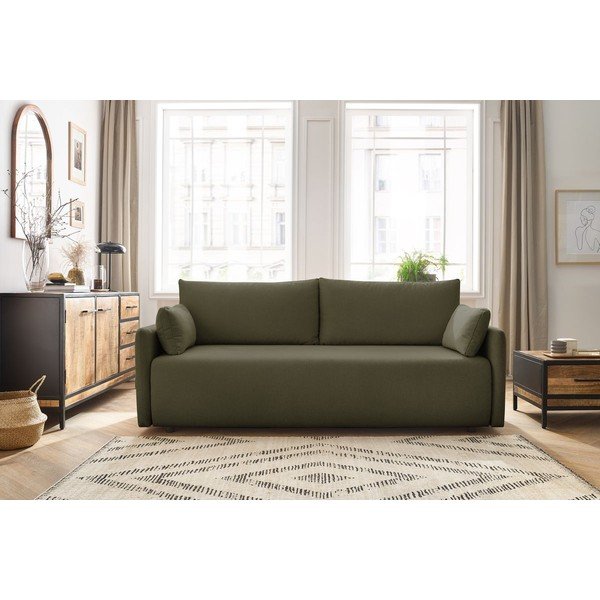 Zelena sklopiva sofa 211 cm Marcel – Bobochic Paris-image-1