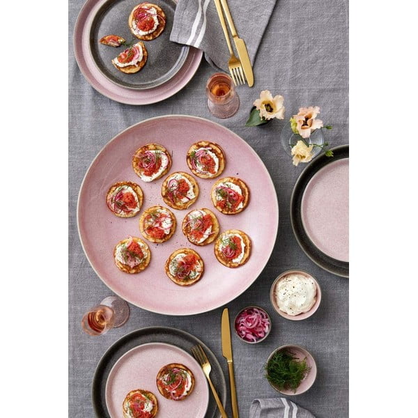 Ružičasti/sivi tanjur od kamenine ø 27 cm Gastro Grey/Light Pink – Bitz-image-4