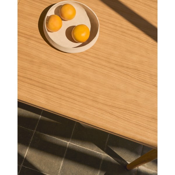 Proširiv blagovaonski stol s dodatnom pločom u dekoru hrasta 90x200 cm Lenon – Kave Home-image-3