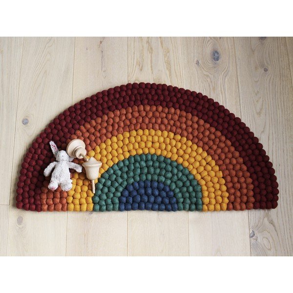 Dječji tepih od vunenih pompona Wooldot Ball Rugs Rainbow Multi-image-4
