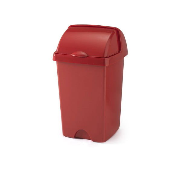 Veći crveni koš za smeće Addis Roll Top, 31 x 30 x 52,5 cm