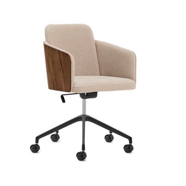 Smeđa podstavljena uredska stolica Madai – Kave Home