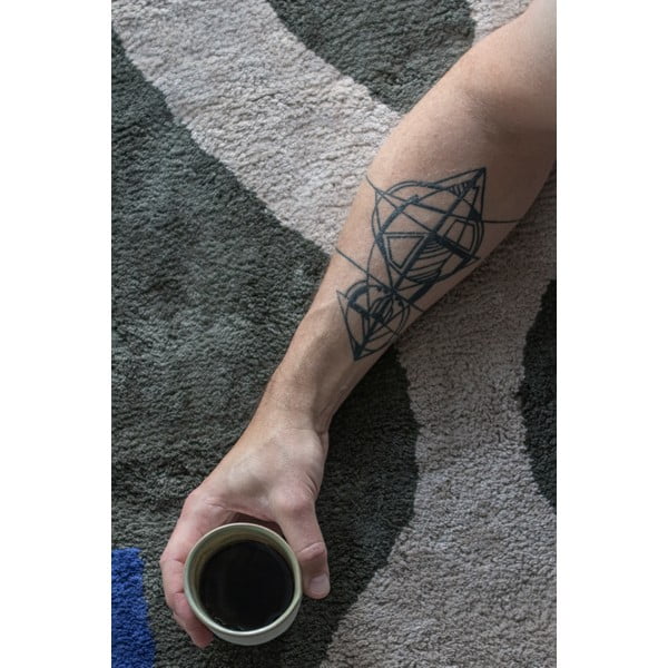 Tamno zeleni periv pamučan tepih 50x80 cm Figura – Mette Ditmer Denmark-image-2