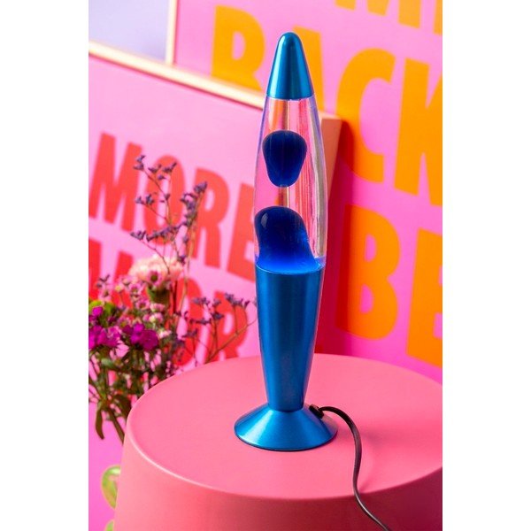 Plava staklena lava lampa (visina 35,5 cm) Funky Rocket Lava – Leitmotiv-image-1
