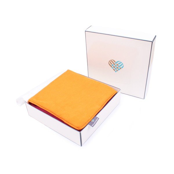Jastučnica WeLoveBeds Orange & Rasberry, 45 x 45 cm-image-1