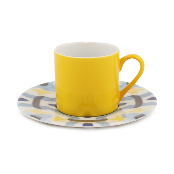 Set od 4 šalice s tanjurićima Kütahya Porselen Geometric, 90 ml-image-3