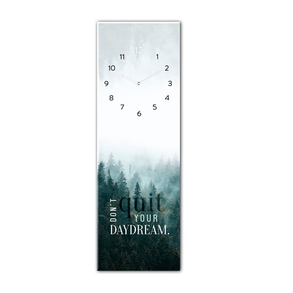 Styler Daydream stakleni zidni sat, 20 x 60 cm