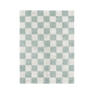 Svijetlo plavi/krem periv/ručno rađen pamučan tepih 120x160 cm Kitchen Tiles Blue Sage – Lorena Canals