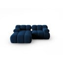Plava baršunasta sofa 191 cm Bellis – Micadoni Home