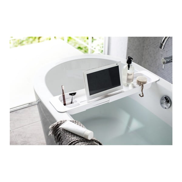 Bijela podesiva polica za kadu YAMAZAKI Tower-image-2