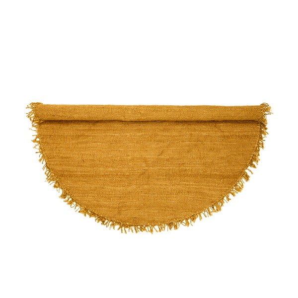 Žuti tepih od jute Bloomingville Sun, ⌀ 150 cm-image-2