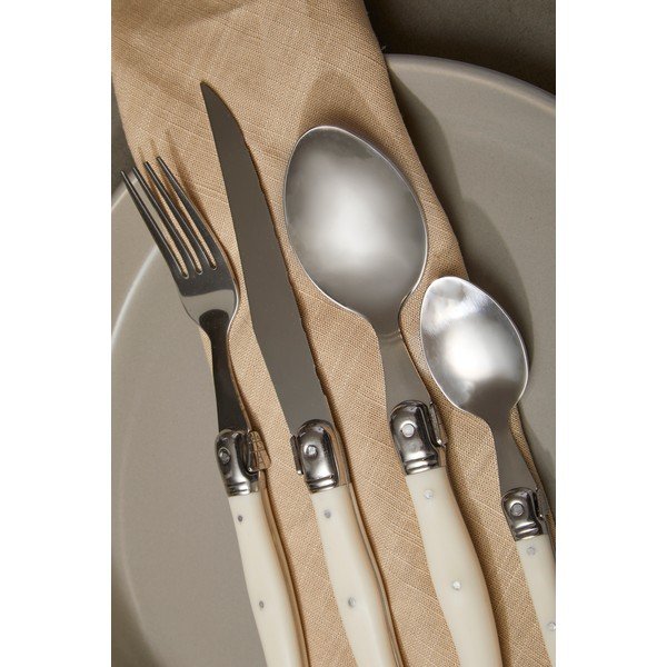 Krem/u srebrnoj boji pribor 16 kom od nehrđajućeg čelika Swiss – Premier Housewares-image-1