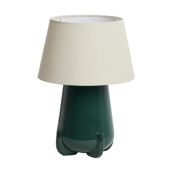 Zelena/boje slonovače stolna lampa keramička (visina 45,5 cm) Odra – Kave Home