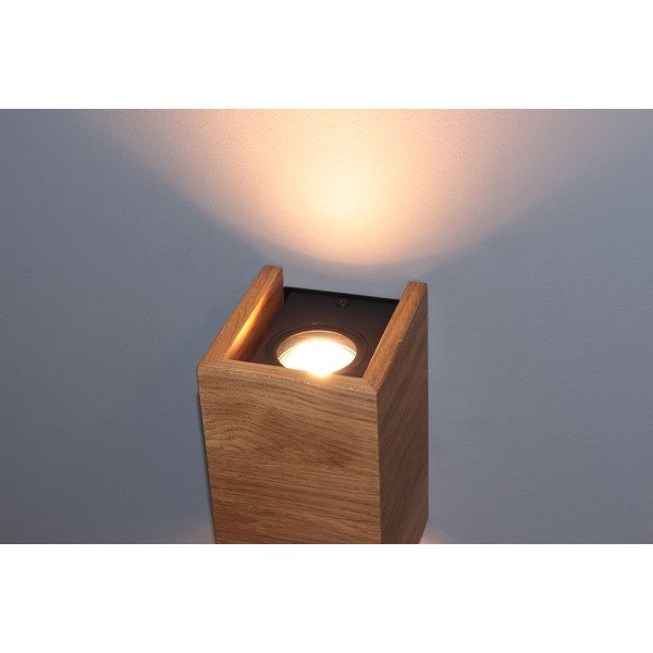Zidna lampa u prirodnoj boji Shine-wood – Fischer & Honsel-image-1