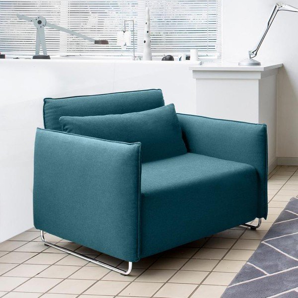 Tirkizna fotelja na razvlačenje Softline Cord-image-1