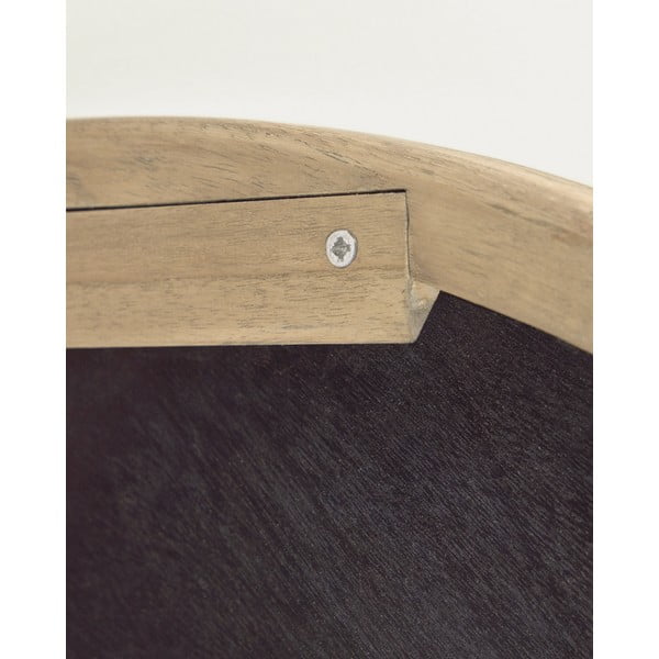 Zidno ogledalo s okvirom od masivnog drveta ø 100 cm Alum – Kave Home-image-4