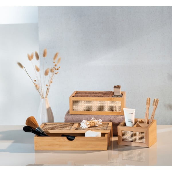 Kupaonski organizator od bambusa Wenko Allegre, 22 x 7 cm-image-1