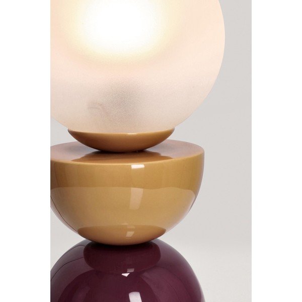 Metalna stolna lampa sa staklenim sjenilom (visina 33 cm) Malton – Bizzotto-image-4
