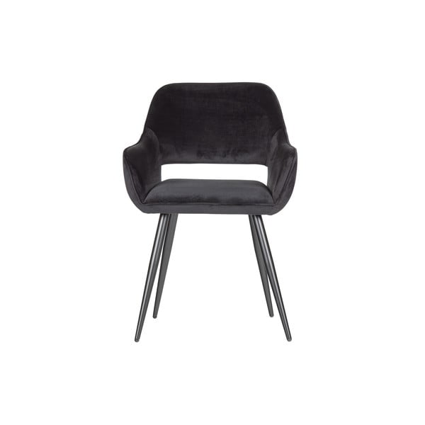 Crne podstavljene blagovaonske stolice u setu s naslonima za ruke 2 kom Jelle – WOOOD-image-2