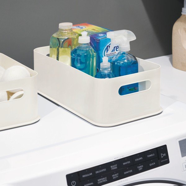 Bijela kutija za pohranu iDesign Eco Handled, 21,3 x 43 cm-image-3