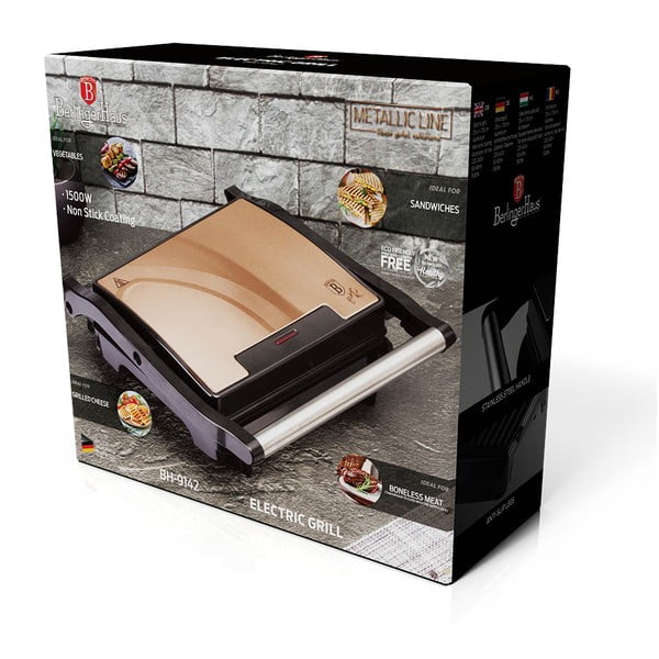 Kontaktni roštilj Rosegold Metallic Line - BerlingerHaus-image-3