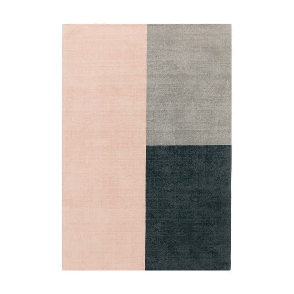 Ružičasto-sivi tepih Asiatic Carpets Blox, 120 x 170 cm