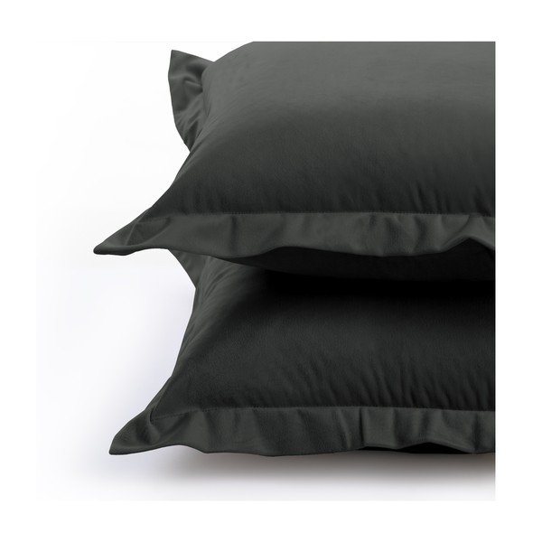 Set od 2 tamnosive AmeliaHome bočne navlake za jastuke, 45 x 45 cm