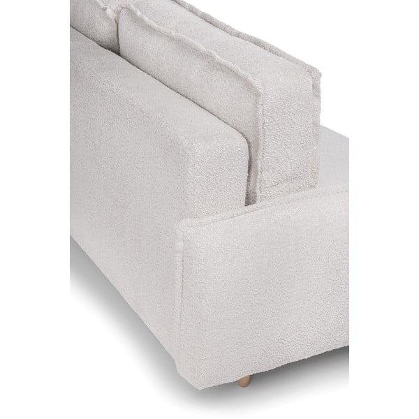 Bež sklopiva sofa od bouclé tkanine 215 cm Patti – Bonami Selection-image-1