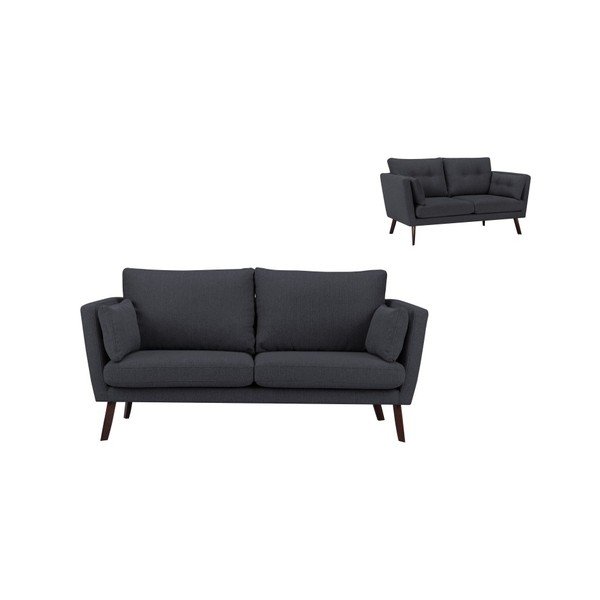Tamno siva trosjeda kauč Mazzini Sofas Elena-image-1