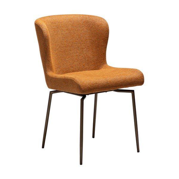 Smeđa podstavljena blagovaonska stolica Glam – DAN-FORM Denmark