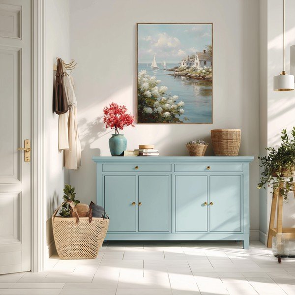 Tiskana slika s okvirom 60x80 cm Quiet Bay – Styler-image-3