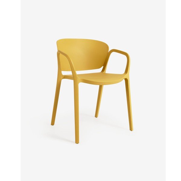 Žuta  plastična vrtna stolica Ania – Kave Home-image-4