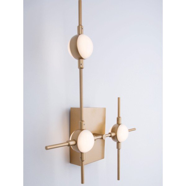 Metalna LED zidna lampa u zlatnoj boji Atomo – Nova Luce-image-1