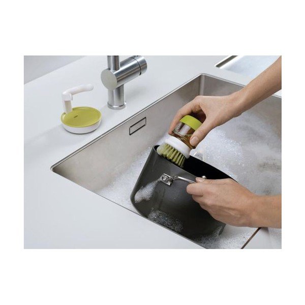 Zelena Palm četka za ribanje s posudom za sredstvo postoljem i Joseph Josepha-image-2