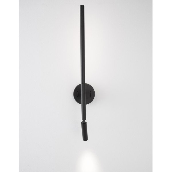 Mat crna LED zidna lampa aluminijska sa savitljivom konstrukcijom Handy – Nova Luce-image-3
