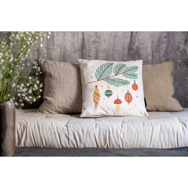 Ukrasni jastuci u setu 2 kom s božićnim motivom 45x45 cm Christmas Ornaments – Butter Kings-image-1