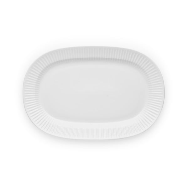Bijeli porculanski tanjur za posluživanje Eva Solo Legio Nova, 37,5 x 25 cm