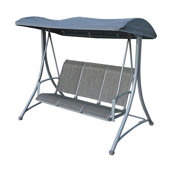 Siva metalna vrtna ljuljačka Hollywood – Rojaplast