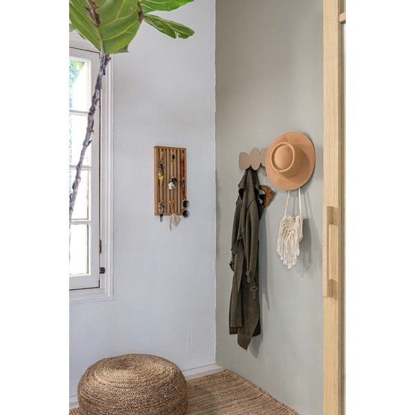 Metalna zidna vješalica u prirodnoj boji 24 cm Parco – Spinder Design-image-3