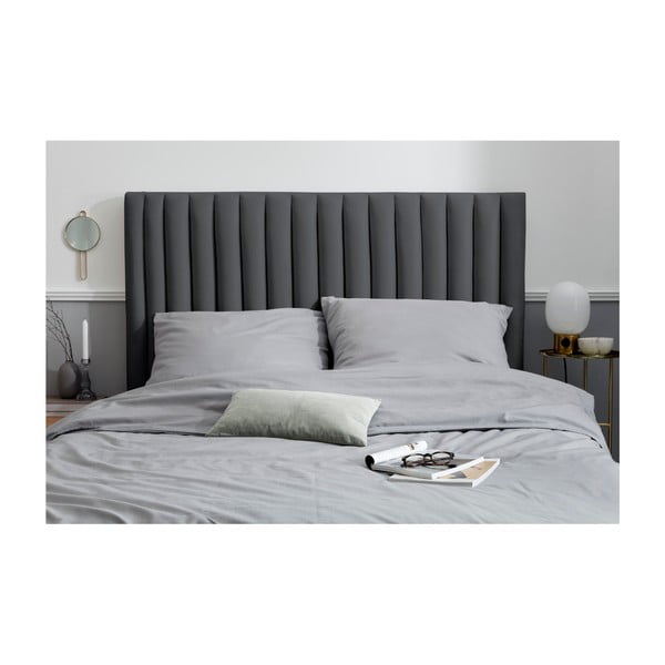 Antracit tapecirano uzglavlje za krevet 160x120 cm NJ - Cosmopolitan Design-image-3