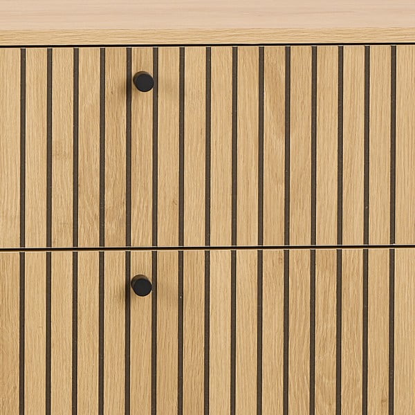 Komoda u dekoru hrasta u prirodnoj boji 158x80x40 cm Albany  – Actona-image-4