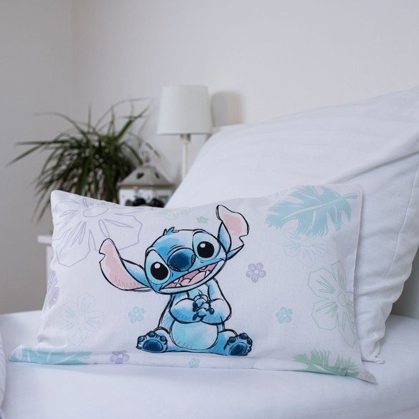 Bijela pamučna dječja posteljina za dječji krevetić 100x135 cm Lilo and Stitch "Ohana White" – Jerry Fabrics-image-3