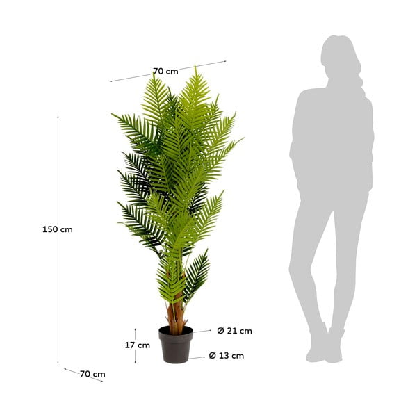 Umjetna biljka Kave Home Fern, visina 150 cm-image-2