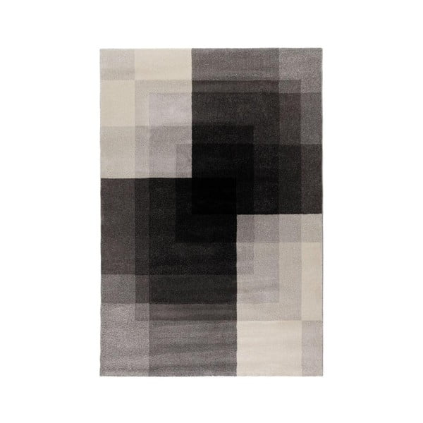 Sivo-crni tepih Flair Rugs Plaza, 120 x 170 cm
