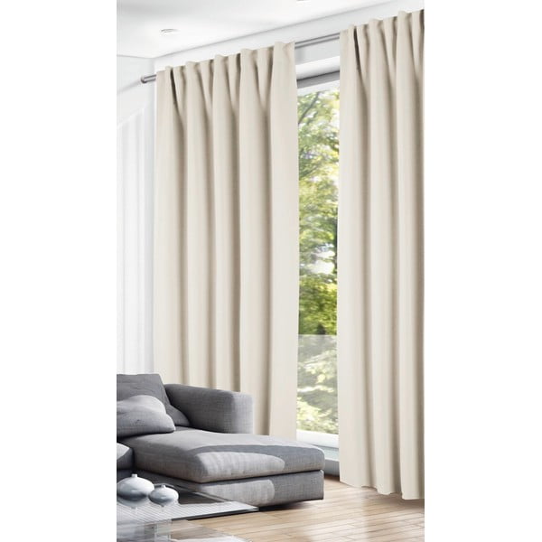 Krem termo izolacijska/za djelomično zamračenje zavjesa 135x245 cm – Sehlbach-image-1