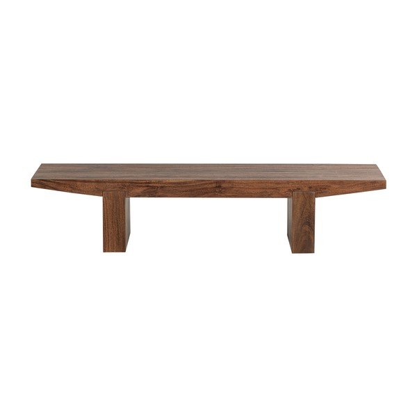 Stolić za kavu od masivnog bagrema u tamnoj prirodnoj boji 48x152 cm Eron – WOOOD